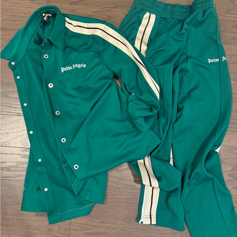 Palm Angels Green Track Suit